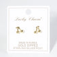 18K Gold Dipped Dainty Brass Cherry Stud Earrings