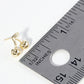 18K Gold Dipped Dainty Brass Cherry Stud Earrings