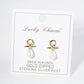 18K Gold Dipped Dainty Teardrop Pearl Drop Post Earrings