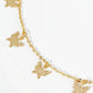 18K Gold Dipped Delicate Butterfly Charm Brass Chain Anklet