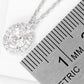 18K Gold Dipped Delicate CZ Oval Pendant Necklace