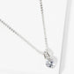 18K Gold Dipped Delicate CZ Pendant Necklace