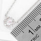 18K Gold Dipped Delicate CZ Round Pendant Necklace
