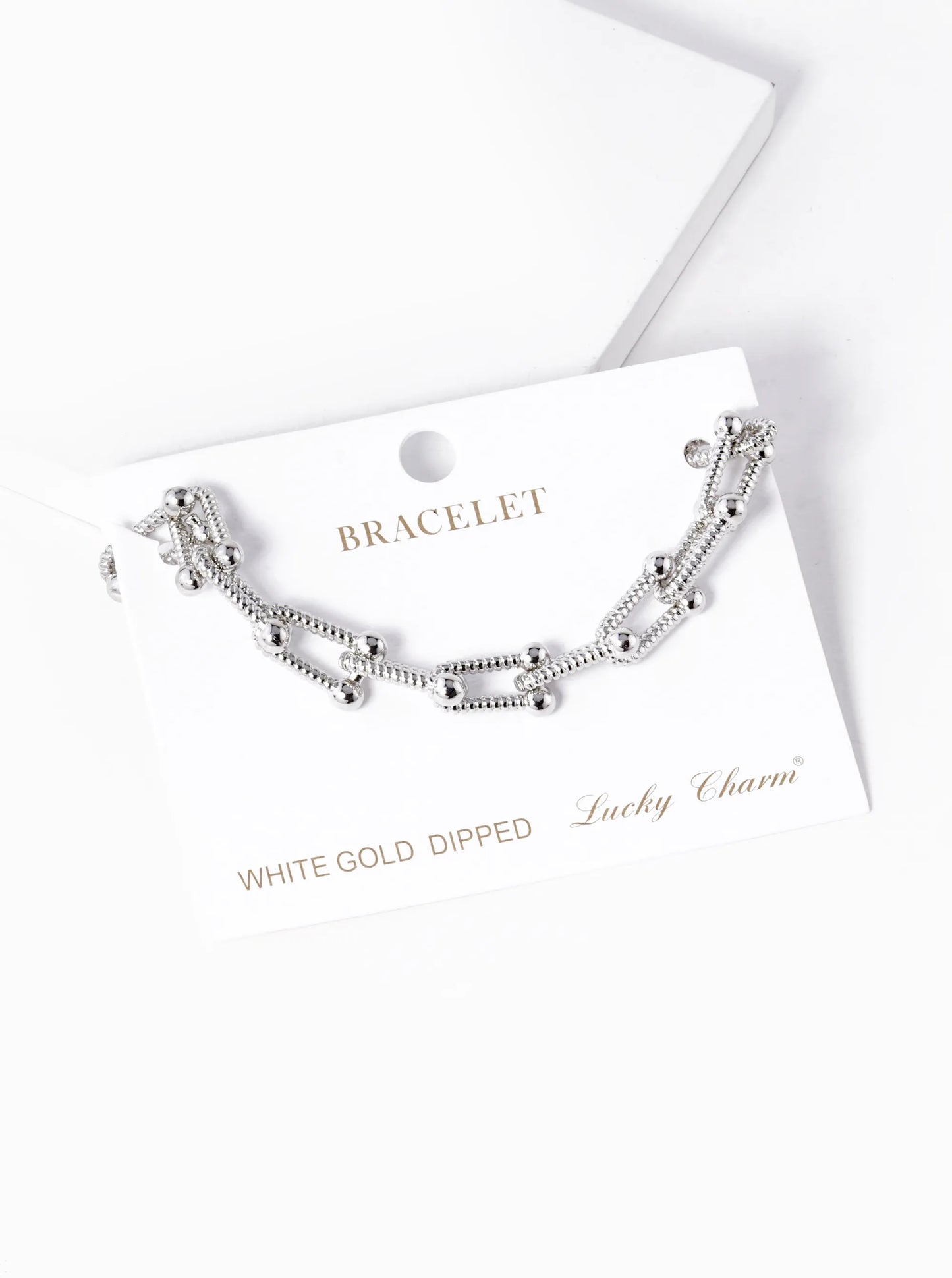 18K Gold Dipped Designer Inspired Brass Chain Bracelet