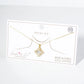 18K Gold Dipped Double Rhombus CZ Pendant Necklace