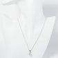 18K Gold Dipped Embellished With CZ On All Sides Pendant Necklace