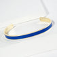 18K Gold Dipped Enamel Color Game Day Cuff Bracelet