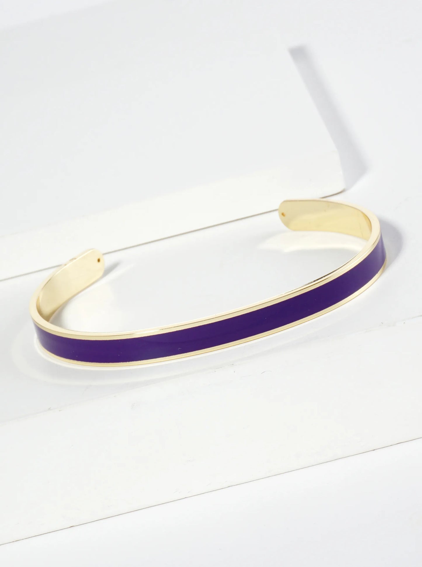 18K Gold Dipped Enamel Color Game Day Cuff Bracelet