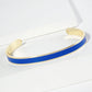 18K Gold Dipped Enamel Color Game Day Cuff Bracelet