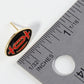 18K Gold Dipped Enamel Football Ball Game Day Stud Earrings