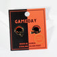 18K Gold Dipped Enamel Football Helmet Game Day Stud Earrings