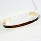 18K Gold Dipped Enamel Game Day Cuff Bracelet