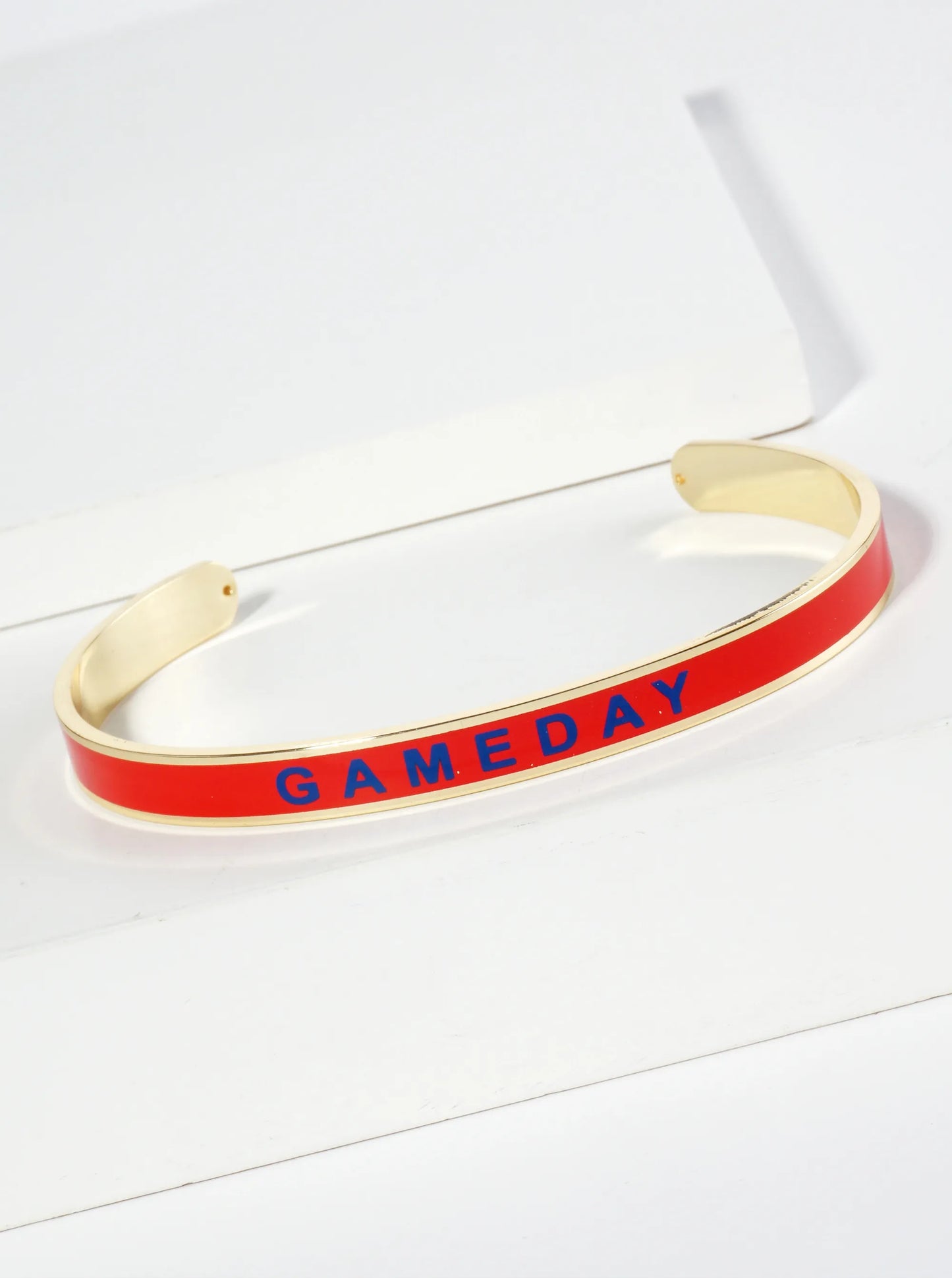 18K Gold Dipped Enamel Game Day Cuff Bracelet