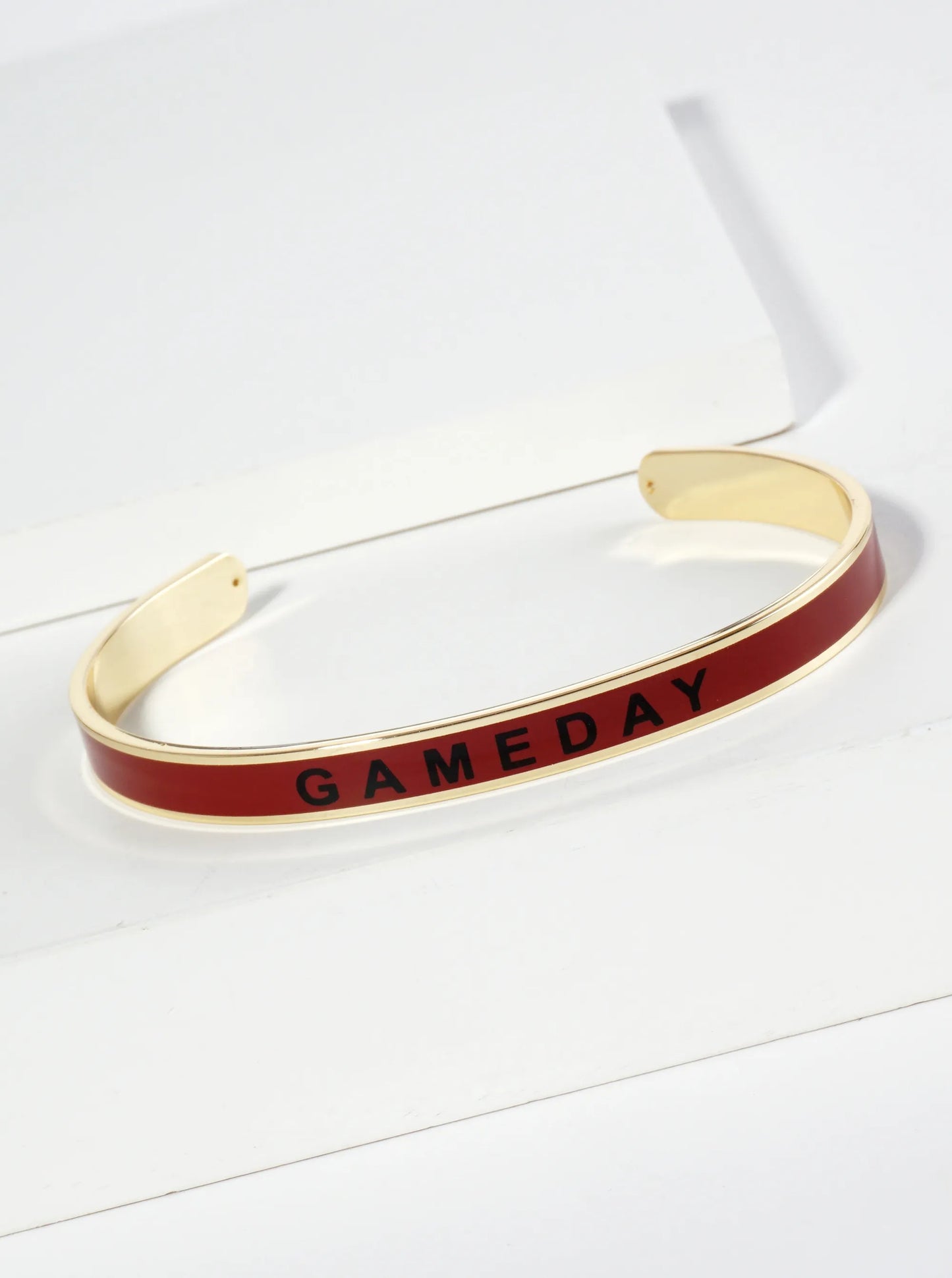18K Gold Dipped Enamel Game Day Cuff Bracelet