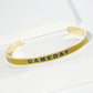 18K Gold Dipped Enamel Game Day Cuff Bracelet