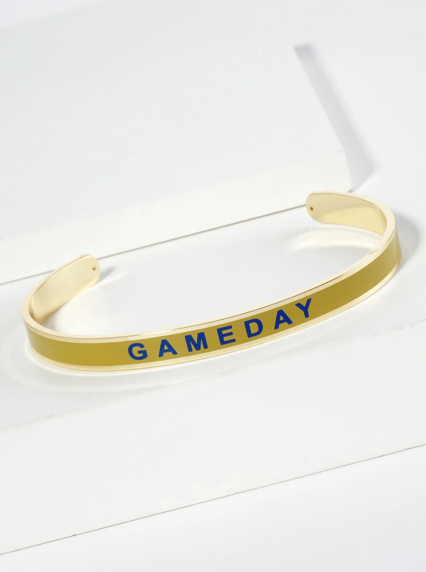 18K Gold Dipped Enamel Game Day Cuff Bracelet