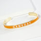 18K Gold Dipped Enamel Game Day Cuff Bracelet