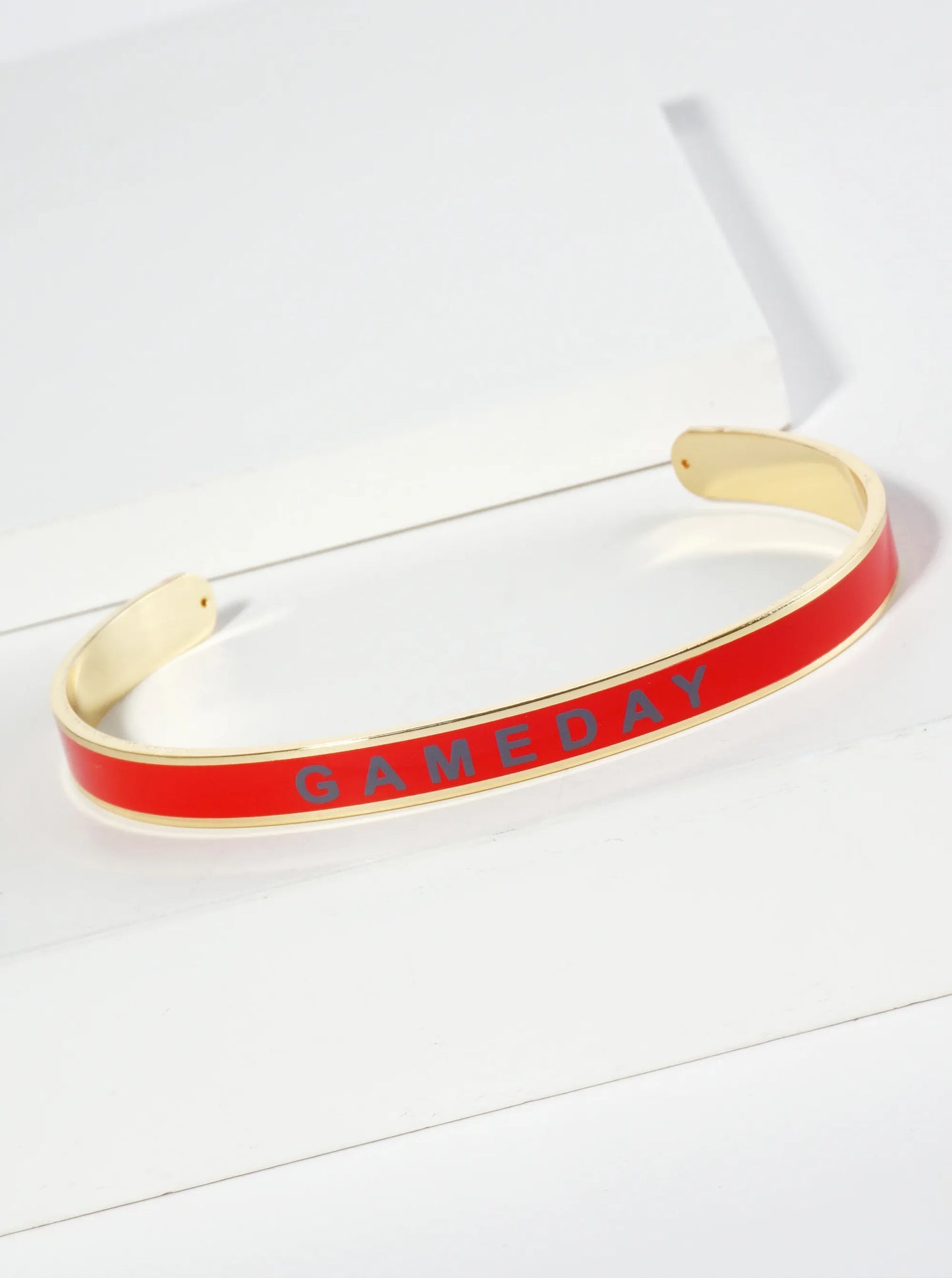18K Gold Dipped Enamel Game Day Cuff Bracelet