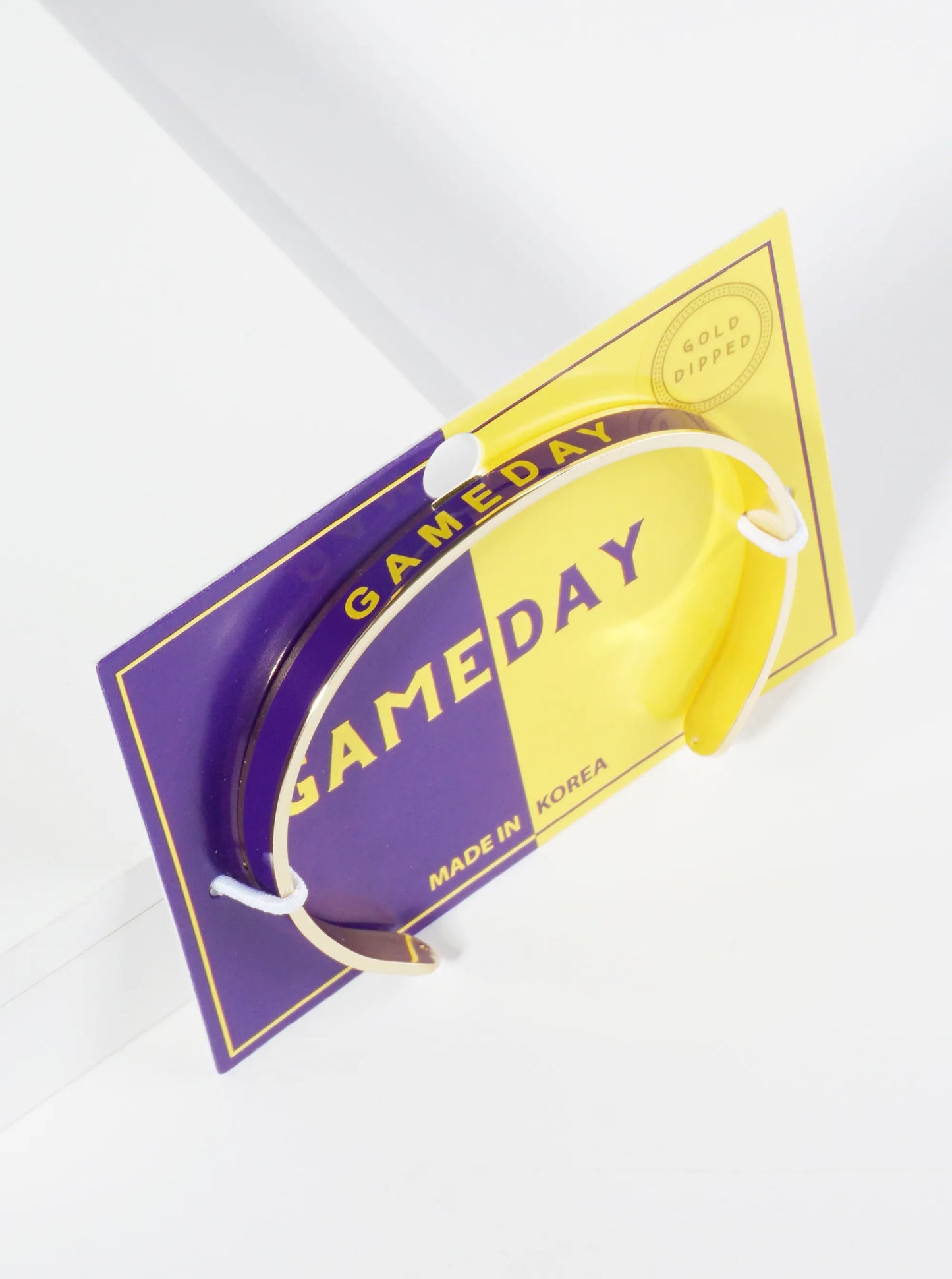 18K Gold Dipped Enamel Game Day Cuff Bracelet