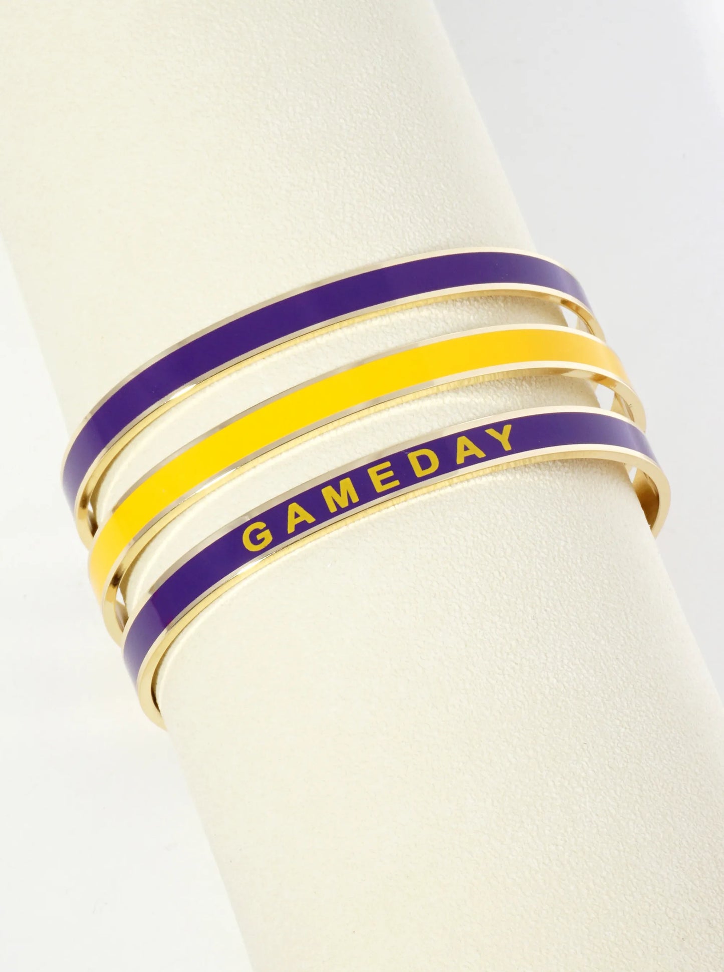 18K Gold Dipped Enamel Game Day Cuff Bracelet