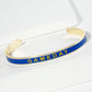 18K Gold Dipped Enamel Game Day Cuff Bracelet