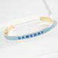 18K Gold Dipped Enamel Game Day Cuff Bracelet
