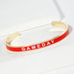 18K Gold Dipped Enamel Game Day Cuff Bracelet