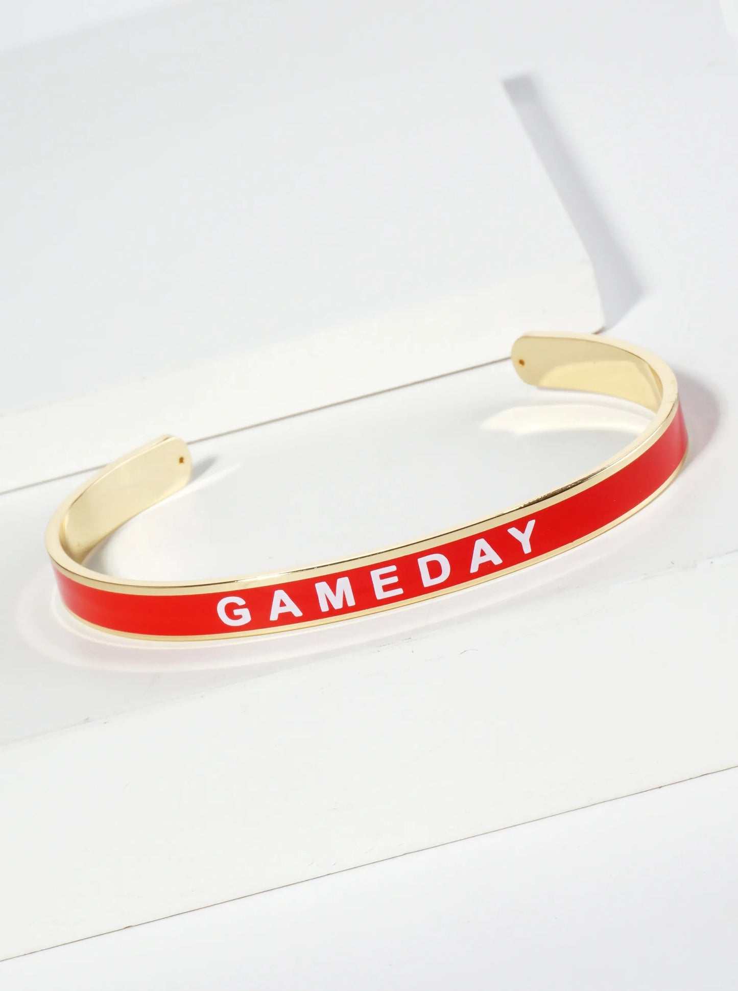 18K Gold Dipped Enamel Game Day Cuff Bracelet