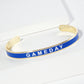 18K Gold Dipped Enamel Game Day Cuff Bracelet