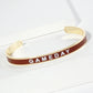 18K Gold Dipped Enamel Game Day Cuff Bracelet