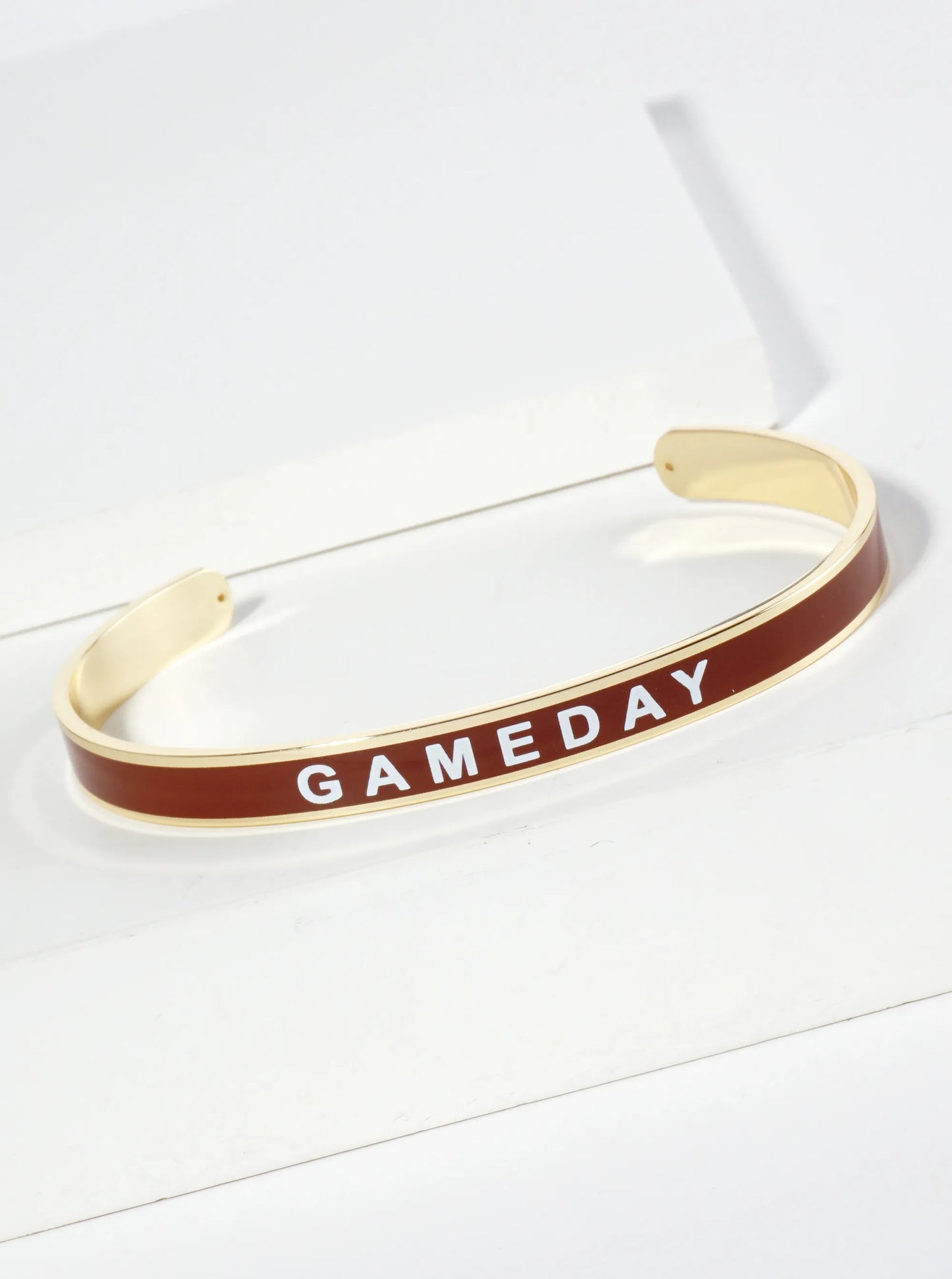 18K Gold Dipped Enamel Game Day Cuff Bracelet