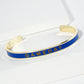 18K Gold Dipped Enamel Game Day Cuff Bracelet