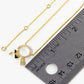 18K Gold Dipped Heart Key And Padlock Drop CZ Pave Circle Pendant Necklace