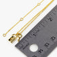 18K Gold Dipped Heart Shaped Key And Padlock Pendant Necklace