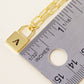 18K Gold Dipped Initial Lock Pendant Link Chain Necklace