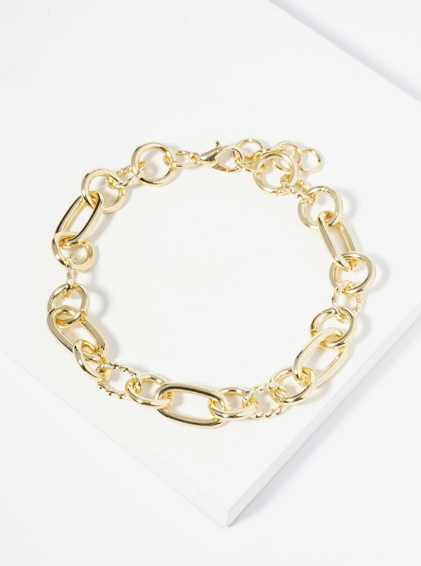 18K Gold Dipped Link Chain Bracelet