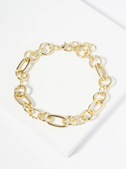18K Gold Dipped Link Chain Bracelet