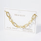 18K Gold Dipped Link Chain Bracelet