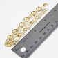 18K Gold Dipped Link Chain Bracelet