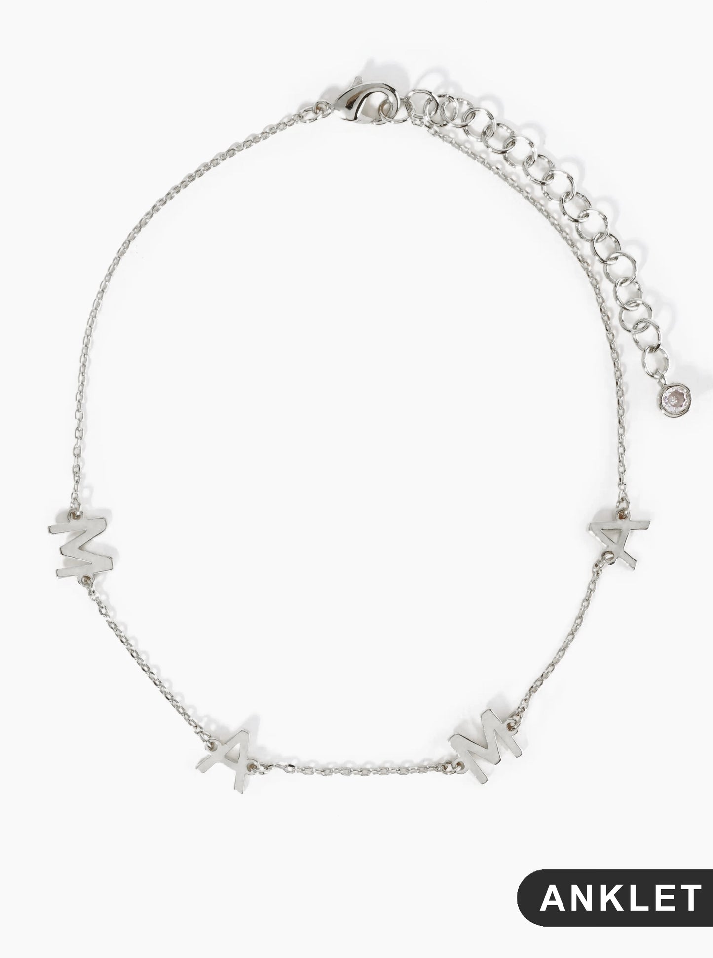 18K Gold Dipped MAMA Brass Chain Anklet