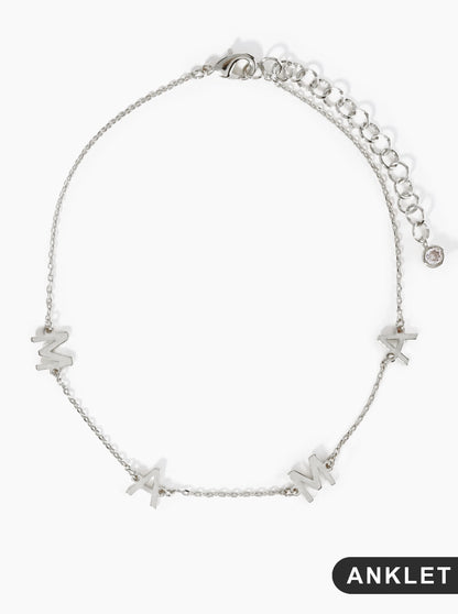 18K Gold Dipped MAMA Brass Chain Anklet