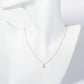 18K Gold Dipped Micro CZ Pave Initial Pendant Necklace