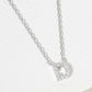 18K Gold Dipped Micro CZ Pave Initial Pendant Necklace