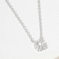 18K Gold Dipped Micro CZ Pave Initial Pendant Necklace
