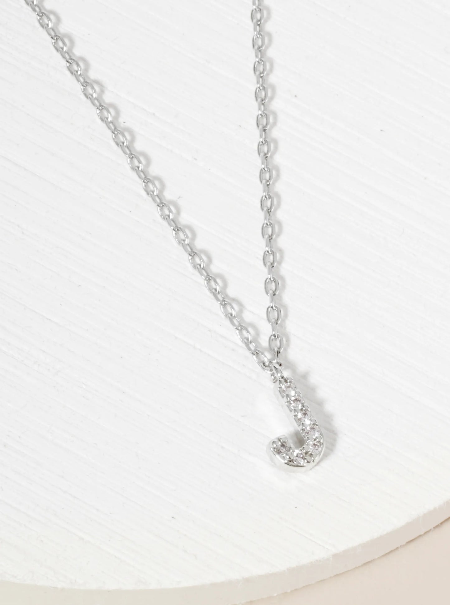 18K Gold Dipped Micro CZ Pave Initial Pendant Necklace