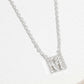 18K Gold Dipped Micro CZ Pave Initial Pendant Necklace