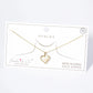 18K Gold Dipped Micro CZ Pave Opal Heart Pendant Necklace