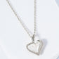 18K Gold Dipped Micro CZ Pave Opal Heart Pendant Necklace