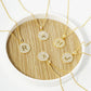 18K Gold Dipped Micro Pave Cubic Zirconia Initial Letter Pendant Necklace