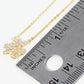 18K Gold Dipped Micro Pave Set CZ 3 Leaf Clover Pendant Necklace